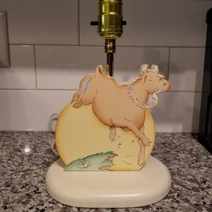 Laura Ashley English Hey Diddle Cow Nursery Lamp